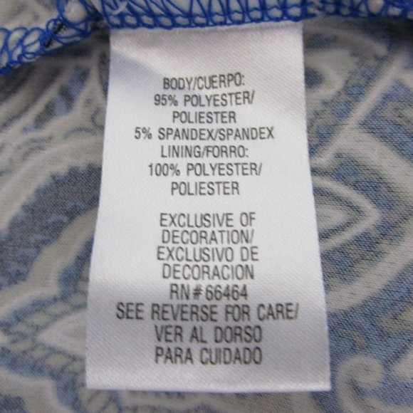 Studio One 3/4 Sleeve Floral Puff Print Shift Dress - Picture 10 of 11